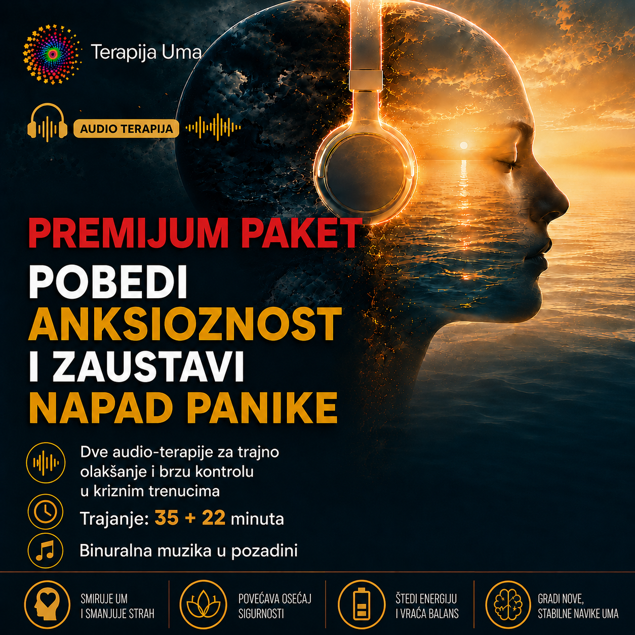 PREMIJUM PAKET: POBEDI ANKSIOZNOST I ZAUSTAVI NAPAD PANIKE